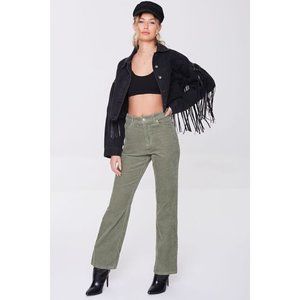 NWT Forever 21 Corduroy High Rise Straight Leg Pants Size S